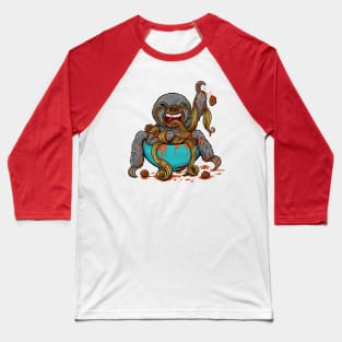 Spaghetti Sloth Baseball T-Shirt